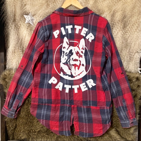 Letter Kenny Pitter Patter Plaid Button Down Shirt - Picture 1 of 2